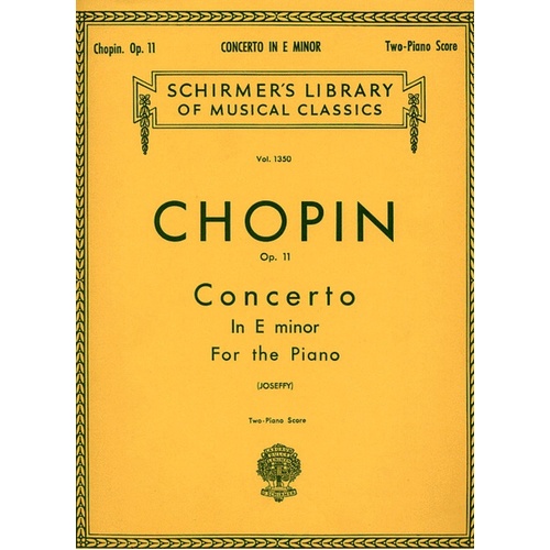 Chopin Concerto N.1 Op 11 Lib.1350 2 Piano 