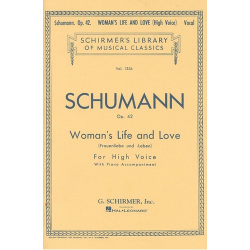 Schirmer - Schumann - Womans Life And Love High Voice