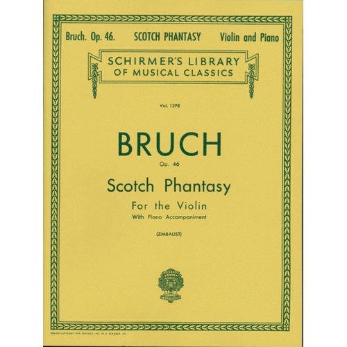 Bruch Scotch Phant.Op 46 Lib.1398 Violin/Pn 