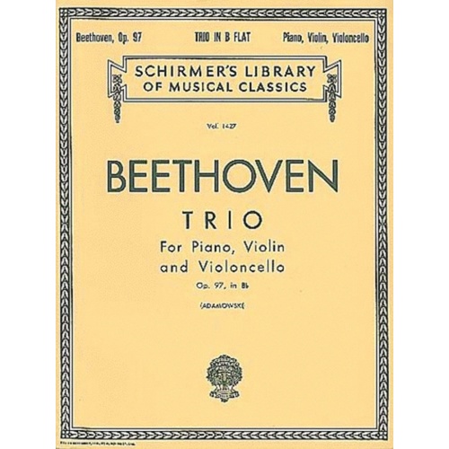 Beethoven Trio Op 97 Lib.1427(ArchDuke) 