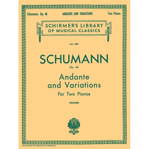 Schumann Andante/Var.Lib.1489 2 Pianos 