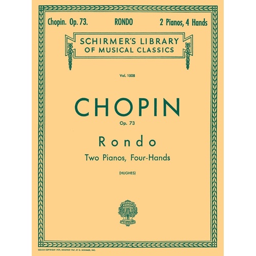 Chopin Rondo Op 73 2 Pianos Lib.1508 