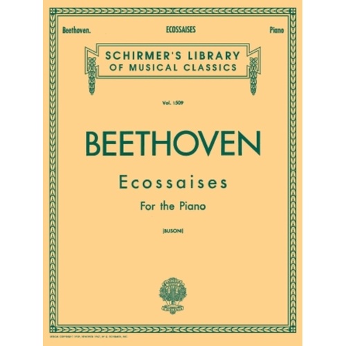 Beethoven Ecossaises Lib.1509 Piano 