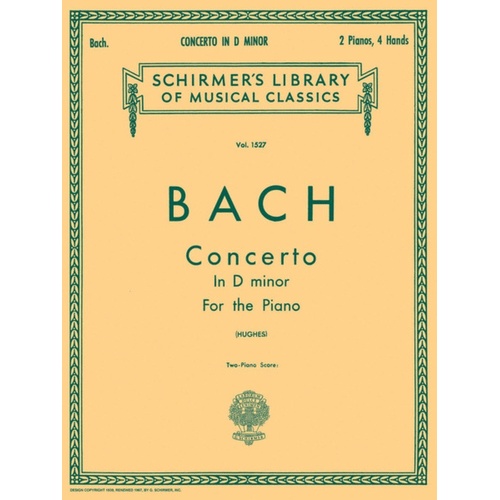 Bach Concerto D Minor 2 Pianos Version 