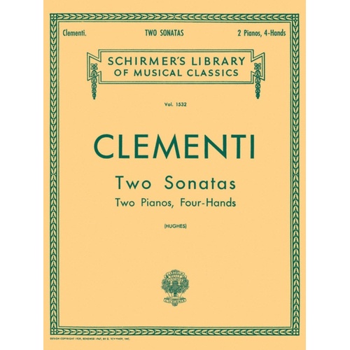 Clementi 2 Sonatas Lib.1532 2 Pianos 