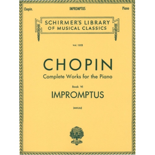 Chopin Impromptus Piano Lib.1553 (Mikuli) 