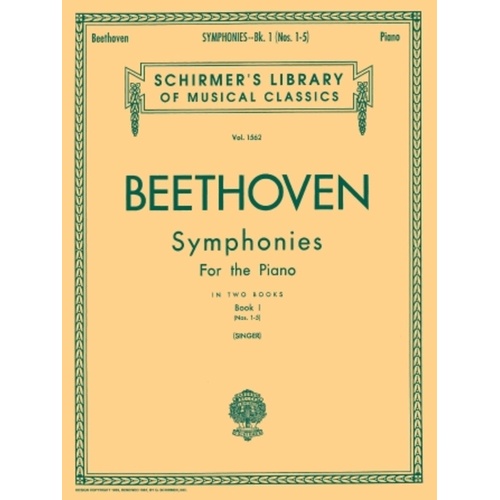 Beethoven Symph.1 Lib.1562 Piano 