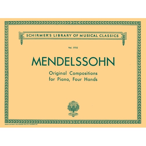 Mendelssohn Orig.Compos.Lib.1732 Pianoduet 