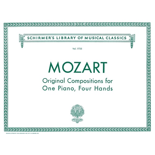 Mozart - Original Compositions For Piano Duet (Softcover Book)