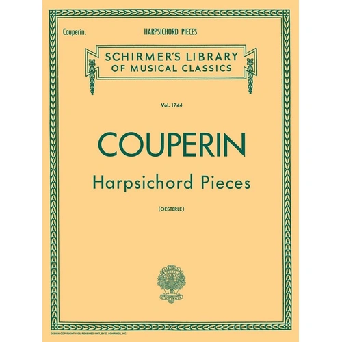 Couperin - Harpsichord Pieces for Piano, 60 Pages by G. Schirmer, Inc.