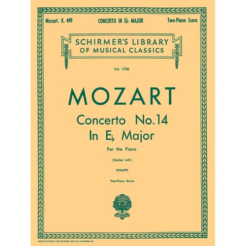 Mozart Concerto N.14 K449 Lib.1756 2 Piano 