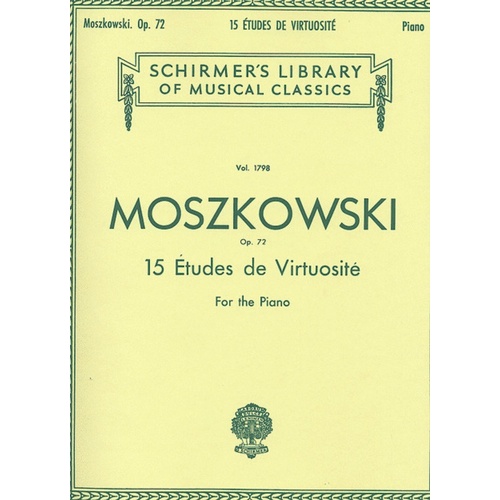 Moszkowski Etu.Virt.Op 72 Lib.1798 Piano 