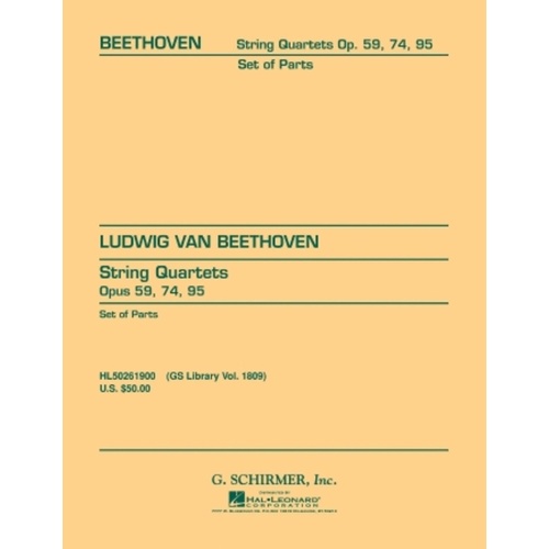 Beethoven String Quartets Lib.1809 