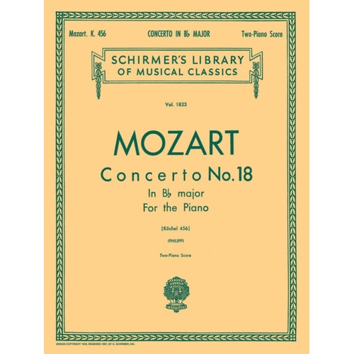 Mozart Concerto K456 Lib.1823 2 Piano 