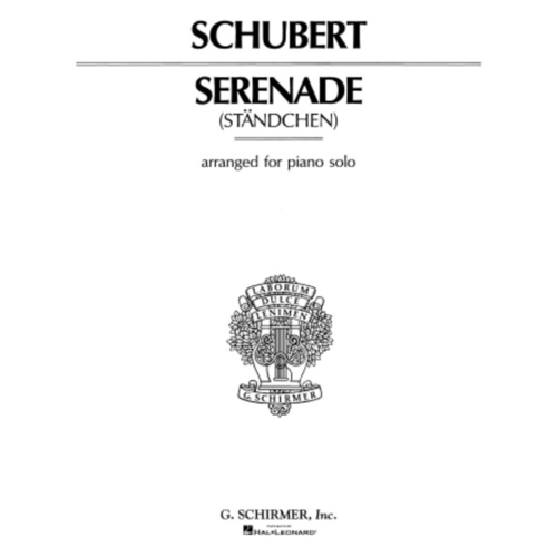 Schubert - Serenade For Piano (Softcover Book)