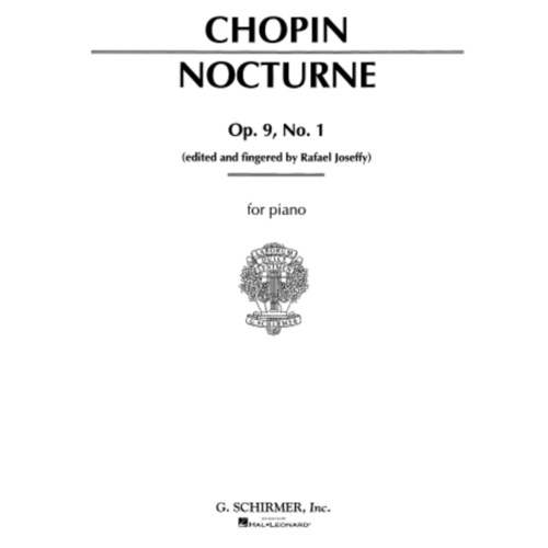 Chopin - Nocturne Op 9 No 1 B Flat Minor Piano (Softcover Book)