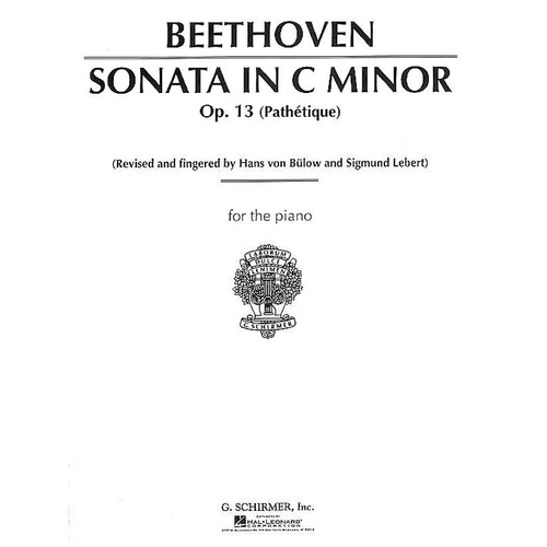 Beethoven Sonata Op. 13 Piano Pathetique - Piano Solo, 24 Pages, Publisher: G. Schirmer, Inc.