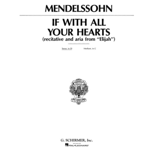 Mendelssohn If With All(High Vce/Piano) 