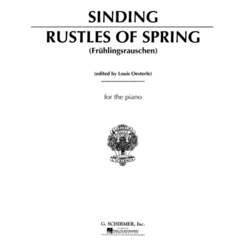 Sinding Rustle Of Spring Op 32 No.3 Piano 