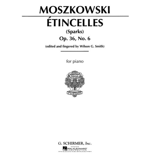 Moszkowski Etincelles Op 36 N.6 Piano 