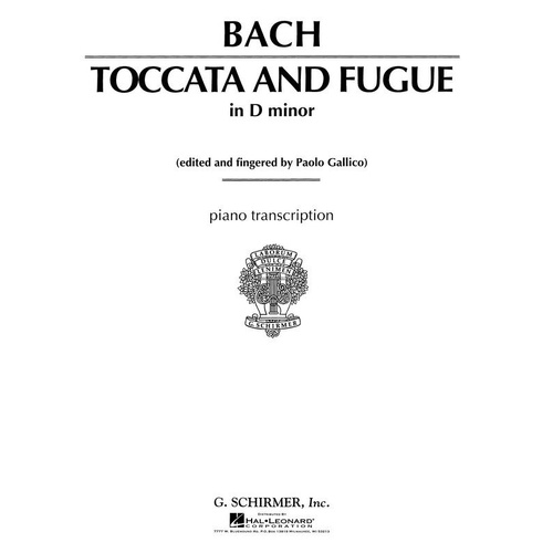Bach - Toccata and Fugue in D Minor BWV565 Piano Solo Sheet Music