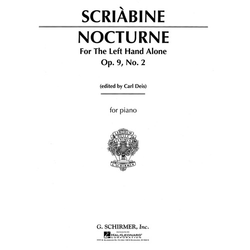 Scriabin Nocturne Op 9 N.2 Piano 