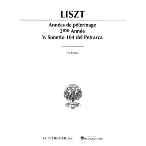 Liszt Sonata Del Petrarca 104 Piano 