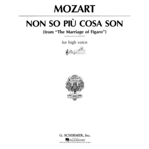Mozart Non So Piu Cosa Son Voi/Piano 