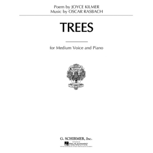 Schirmer - Rasbach - Trees For Medium/Low Voice In D-Flat