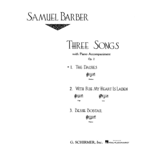 Schirmer - Barber - Daisies Op 2 No 1 Medium Voice