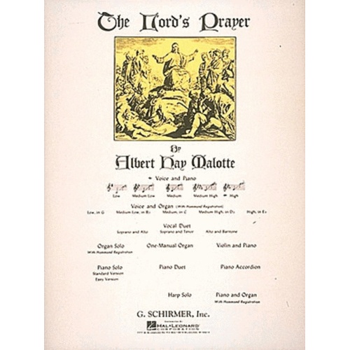 Schirmer - Malotte - The Lords Prayer High Voice In E Flat
