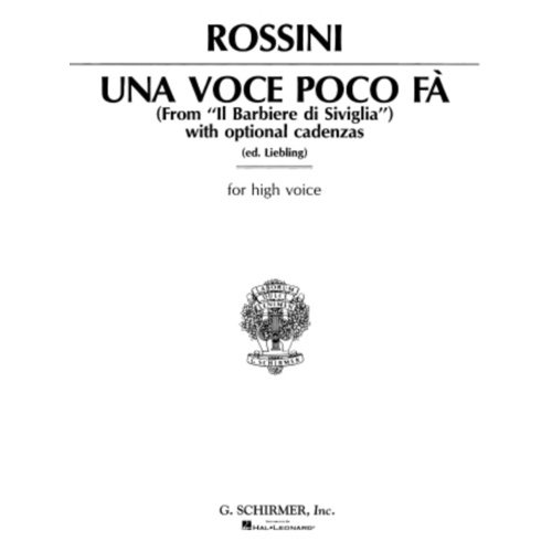 Rossini Una Voce Poco Fa High Vce(F)/Piano 