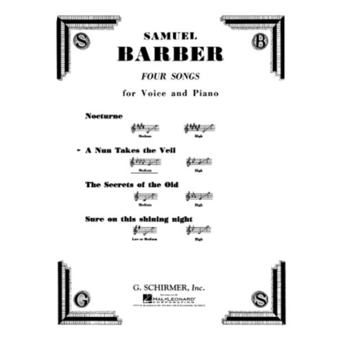 Schirmer - Barber - A Nun Takes The Veil Medium Voice