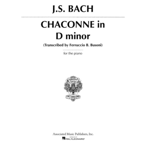 Bach Chaccone D Minor Piano 