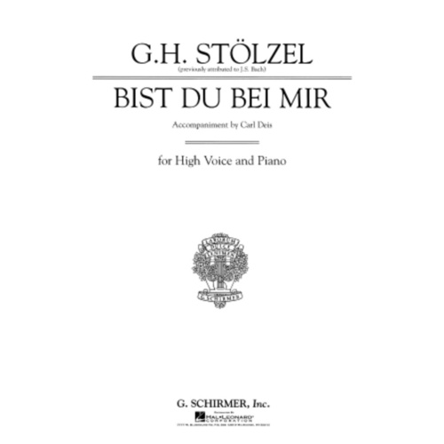 Schirmer - Bach - Bist Du Bei Mir High Voice