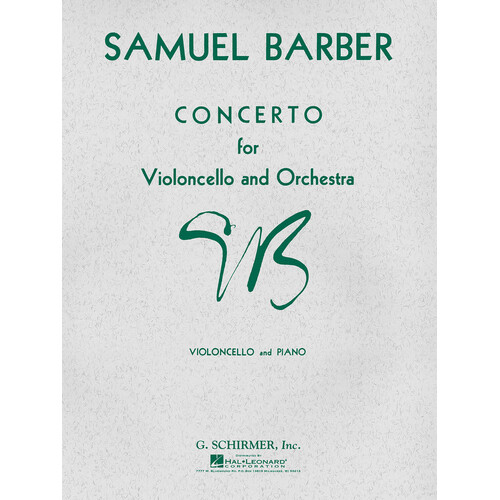 Barber Concerto Op 22 Cello and Piano 