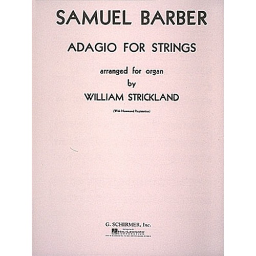 Barber Adagio For Strings Organ 