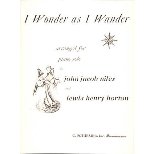 Niles I Wonder As I Wander Piano 