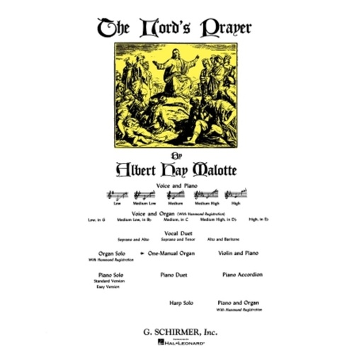 Malotte Lords Prayer One Manual Organ 