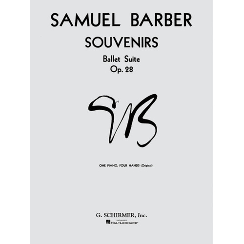 Barber Souvenirs Op 28 Piano Duet 