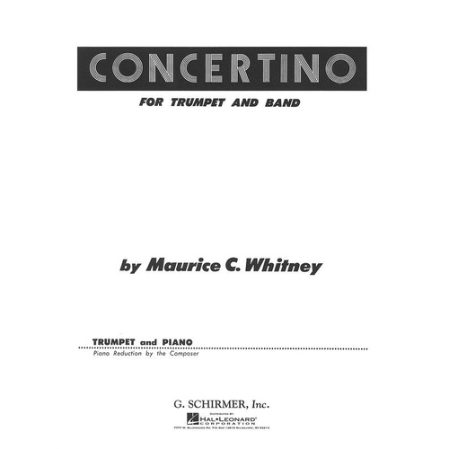 Whitney Concertino for Trumpet and Piano, 28 Pages