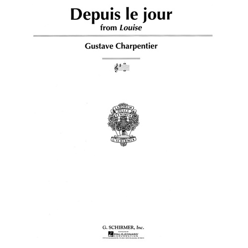 Charpentier Depuis Le Jour Vce/Piano 