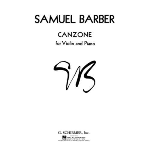 Barber Canzone For Violin and Piano 