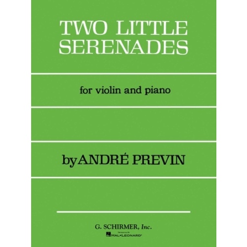 Previn 2 Little Serenades Violin and Piano 