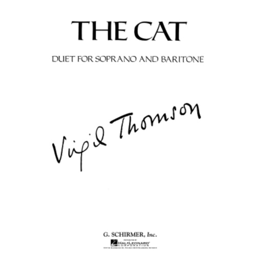 Schirmer - Thomson - The Cat Soprano/Baritone Duet
