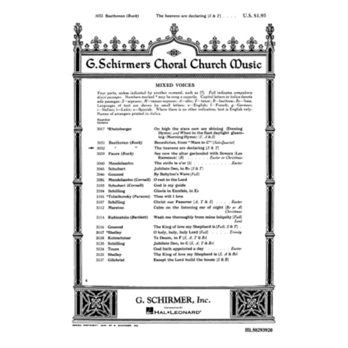 Schirmer - The Heavens Are Declaring SATB