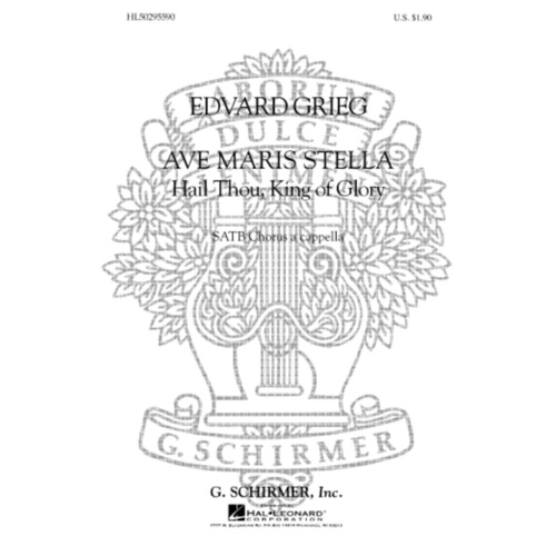 Schirmer - Ave Maris Stella SATB A Cappella