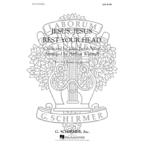 Schirmer - Jesus Jesus Rest Your Head SATB A Cappella