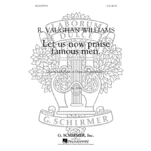 Let Us Now Praise V.Williams Piano/Org Acc 