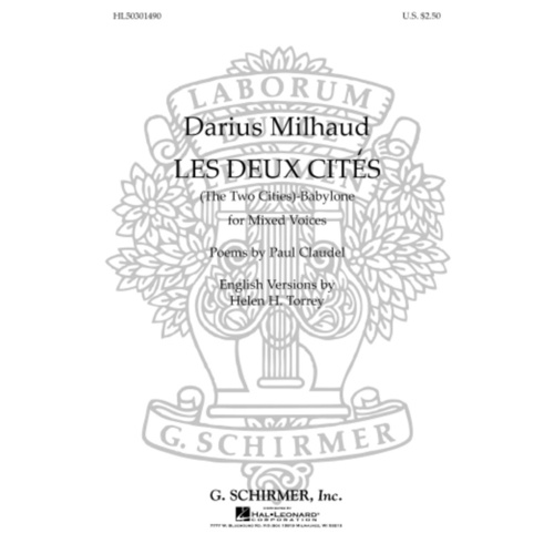 Schirmer - Les Deux Cites (The Two Cities) Babylone SATB A Cappella